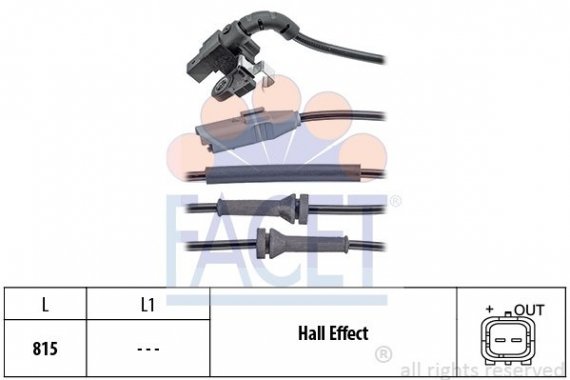 21.0150 FACET Датчик скорости (ABS) FACET