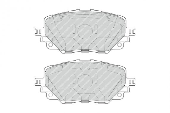 FDB4873 FERODO (Германия) Комплект гальмівних колодок з 4 шт. дисків