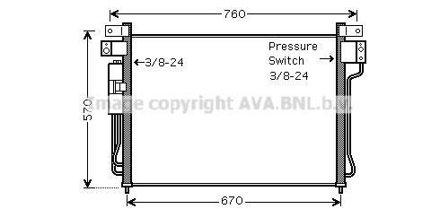 DNA 5299D AVA COOLING Радіатор охолодження NISSAN NAVARA / PATHFINDER 2005- (вир-во AVA)