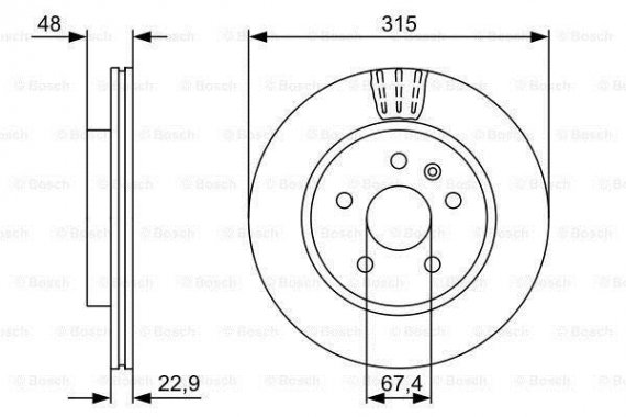 Фото тормозной диск BOSCH 0 986 479 C71 BOSCH 0 986 479 C71 BOSCH Тормозной диск BOSCH