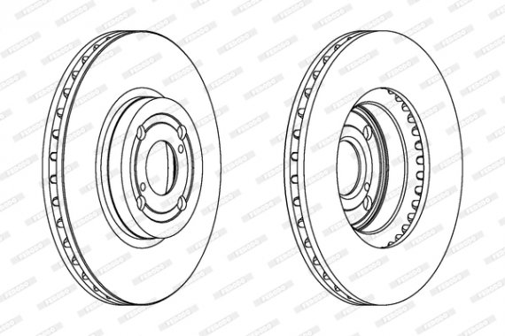DDF1461C FERODO (Германия) Гальмівний диск