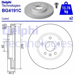 BG4191C DELPHI Гальмівний диск