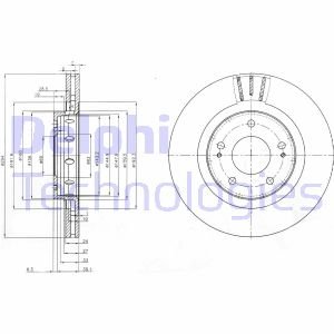 BG4038C DELPHI Диск гальмівний (к-т 2шт)
