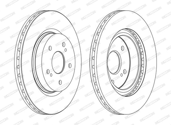 DDF1635C FERODO (Германия) Гальмівний диск