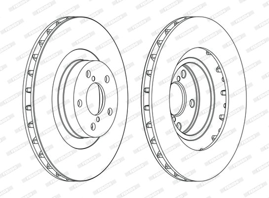 DDF1175C FERODO (Германия) Гальмівний диск