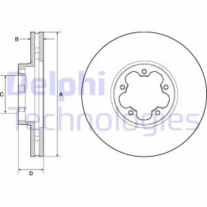 BG9142C DELPHI Гальмівний диск
