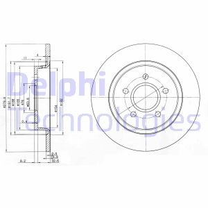 BG3897C DELPHI Гальмівний диск