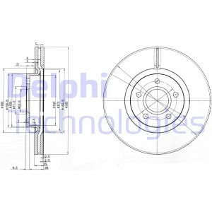 BG3895C DELPHI Диск гальмівний