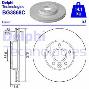 BG3868C DELPHI Гальмівний диск
