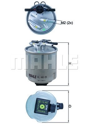 KL440/39 KNECHT Фільтр палива