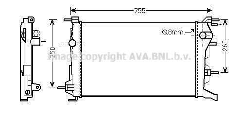 RTA 2460 AVA COOLING Радиатор AVA