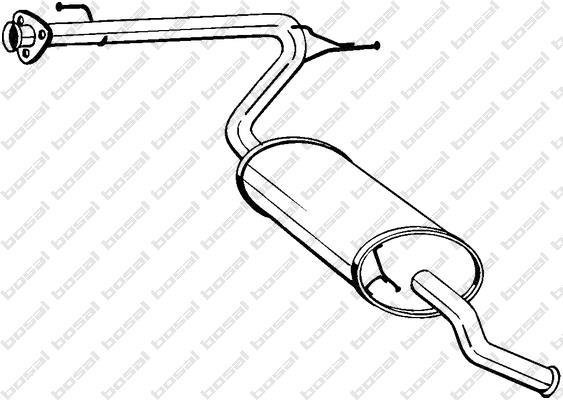 281-093 BOSAL,Bosal Benelux N.V. Глушник задня частина CITROEN Jumper (01-06), FIAT Ducato (01-06), PEUGEOT BOXER (01-06) (281-093) BOSAL