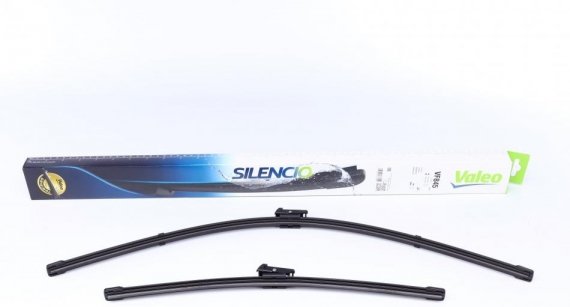 577845 Valeo PHC Комплект склоочисників SILENCIO FLAT BLADE SET / безкаркасні / 650 • 400 мм. / + спойлер / VALEO