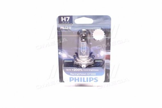 12972RGTB1 PHILIPS (Япония) Лампа розжарювання H7 RacingVision GT200 +200 12V 55W PX26d (вир-во Philips)
