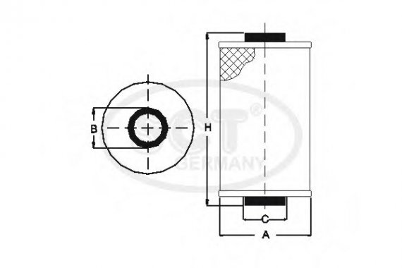 SH4793P SCT Фильтр масляный CITROEN Berlingo I (M49, M59) 1.6 HDi 75 (SH 4793 P) SCT