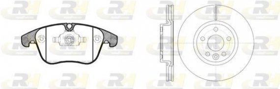 81219.00 ROADHOUSE Гальмівний комплект (Диски RH 61019.10 + Колодки RH 21219.00) ROADHOUSE