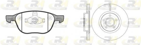 81082.01 ROADHOUSE Гальмівний комплект (Диски RH 6711.10 + Колодки RH 21082.00) ROADHOUSE