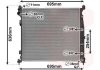 Радиатор охлаждения MERCEDES GL-CLASS X 166 (12-) (выр-во Van Wezel) 30012704