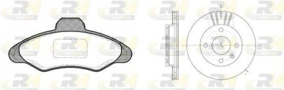 8331.00 ROADHOUSE Гальмівний комплект (Диски RH 6096.10 + Колодки RH 2331.00) ROADHOUSE