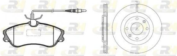 8634.00 ROADHOUSE Тормозной комплект (Диски RH 6240.10 + Колодки RH 2634.04) ROADHOUSE