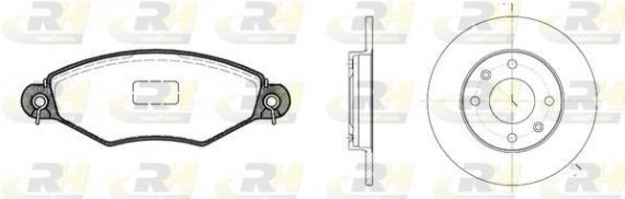 8643.06 ROADHOUSE Гальмівний комплект (Диски RH 6130.00 + Колодки RH 2643.10) ROADHOUSE