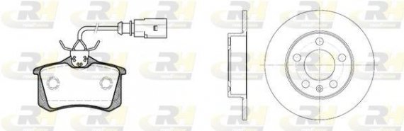 8263.10 ROADHOUSE Гальмівний комплект (Диски RH 6547.00 + Колодки RH 2263.51) ROADHOUSE