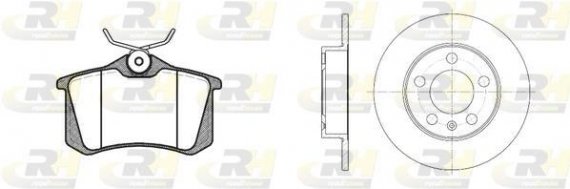 8263.04 ROADHOUSE Гальмівний комплект (Диски RH 6547.00 + Колодки RH 2263.03) ROADHOUSE