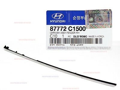 Молдинг правого переднего крыла. Hyundai Sonata 2018-2020 87772-C1500