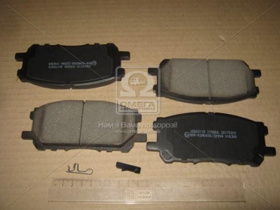 J3602118 JAKOPARTS Колодки тормозные передние дисковые Lexus RX 03- (выр-во Jakoparts)