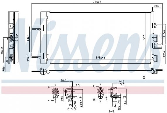 940686 NISSENS (Дания) Конденсер MINI COUNTRYMAN (F60) (15-) COOPER S 2.0 TURBO NISSENS