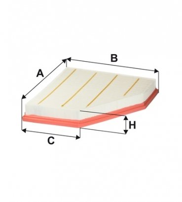 WA9824 WIX-FILTRON Фільтр повітряний BMW 1, 3, 4 2.0-4.0i 15- (вир-во WIX-FILTERS)