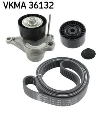 VKMA36132 SKF Ремінь полікліновий, комплект (ролики + ремінь) (VKMA36132) SKF
