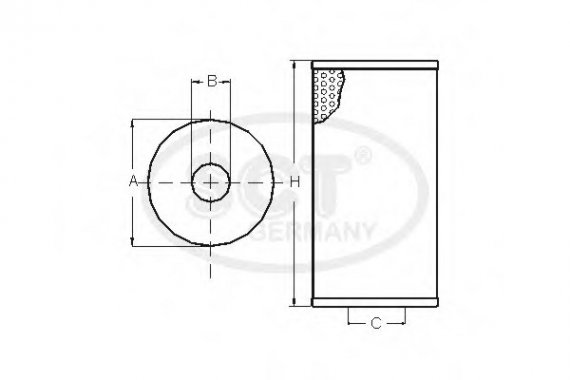 SH426L SCT Фильтр масляный BMW X5 (E53) 3.0 M 54 B 30 (00-) (SH 426 L) SCT