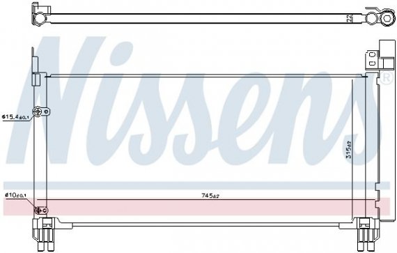 941166 NISSENS (Дания) Конденсер LEXUS RX IV (AGL20, GGL25, GYL25) (15-) 450H NISSENS