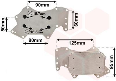 03013711 Van Wezel Радиатор маслянный AUDI A4, A6; VW TOUAREG (пр-во Van Wezel)