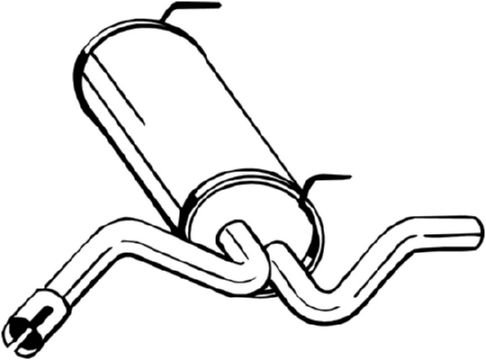 185-231 BOSAL,Bosal Benelux N.V. Глушник задня частина OPEL ASTRA J (09-15) (185-231) BOSAL