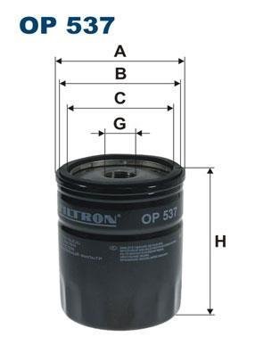 OP537 WIX-FILTRON Фильтр масляный d=75mm, h=100mm, d2=72mm, 3/4-16UNF TOYOTA