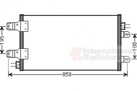 43005443 Van Wezel Радиатор кондиционера MASTER3 25dCi 06- (выр-во Van Wezel)