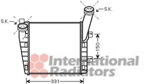 58004263 Van Wezel Інтеркулер AUDI Q7; PORSCHE CAYENNE (пр-во Van Wezel)