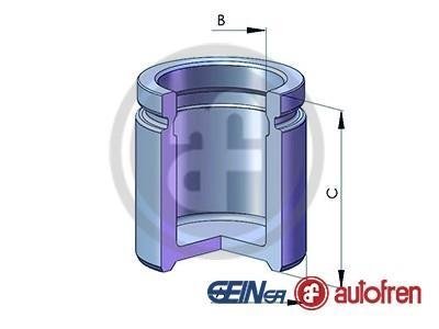 D025666 AUTOFREN SEINSA Елементи гальмівного супорта (Поршень) AUTOFREN (SEIN)