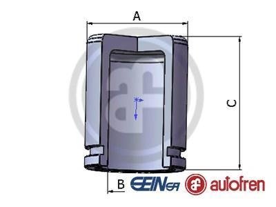 D025650 AUTOFREN SEINSA Елементи гальмівного супорта (Поршень) AUTOFREN (SEIN)