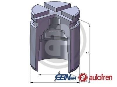 D025472 AUTOFREN SEINSA Элементы тормозного суппорта (Поршень) AUTOFREN (SEIN)