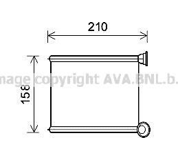 RT6629 AVA COOLING Радиатор отопителя салона Renault Clio IV, Logan II 13>
