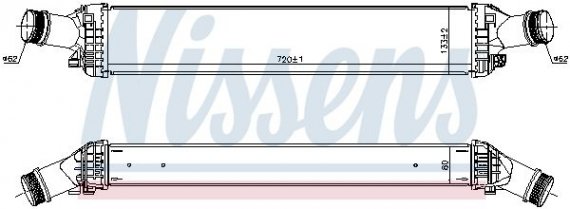 96 111 NISSENS (Дания) AUDI A 7 / S 7 (4G) (10-) 3.0 TDiІнтеркулер NISSENS