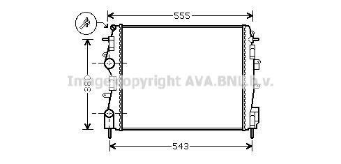 RTA2399 AVA COOLING Радиатор охлаждения RENAULT KANGOO 98 > 08 (Ava)