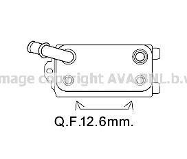 VO3170 AVA COOLING Радіатор масляний FORD MONDEO/VOLVO (вир-во AVA)