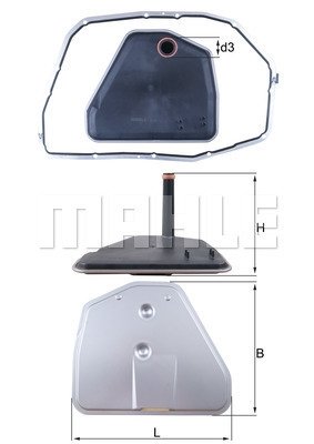 HX164D1 KNECHT Гидрофильтр, автоматическая коробка передач KNECHT