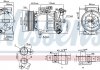 Компресор RENAULT CAPTUR (13-) 1.2 TCE NISSENS 890653