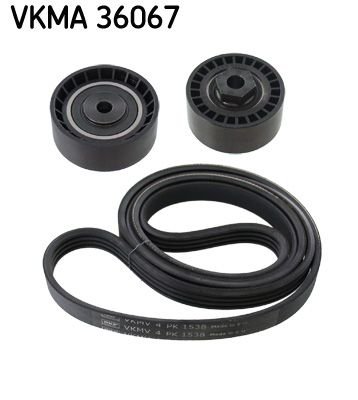 VKMA 36067 SKF Комплект поліклиновий (ремень+ролики) SKF