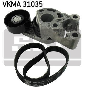 VKMA 31035 SKF Комплект поліклиновий (ремінь+ролики) SKF